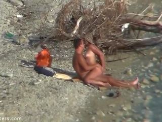 Gorgeous Duo Enjoy Good x rated film Time At Nudist Beach Spycam