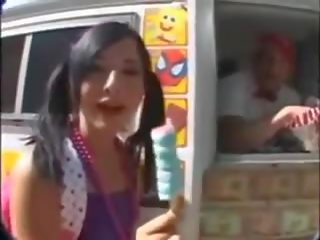 Teen fuck ice cream boy and swallow cum